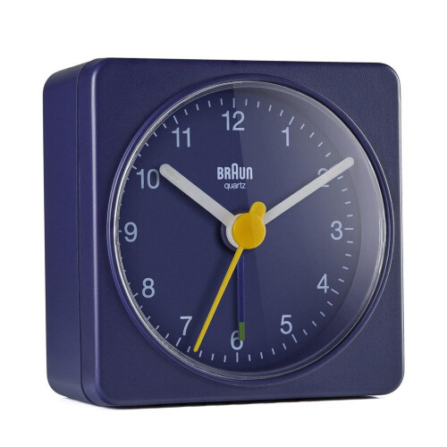 Braun Braun Classic Travel Analogue Alarm Clock, Compact Size, Blue, BC02BL 1
