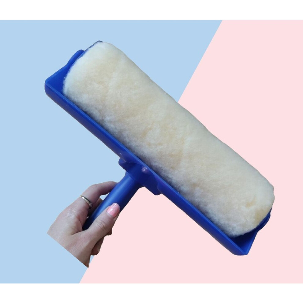9 Inch Paint Roller With Splatter Guard Shield Polyester Roller