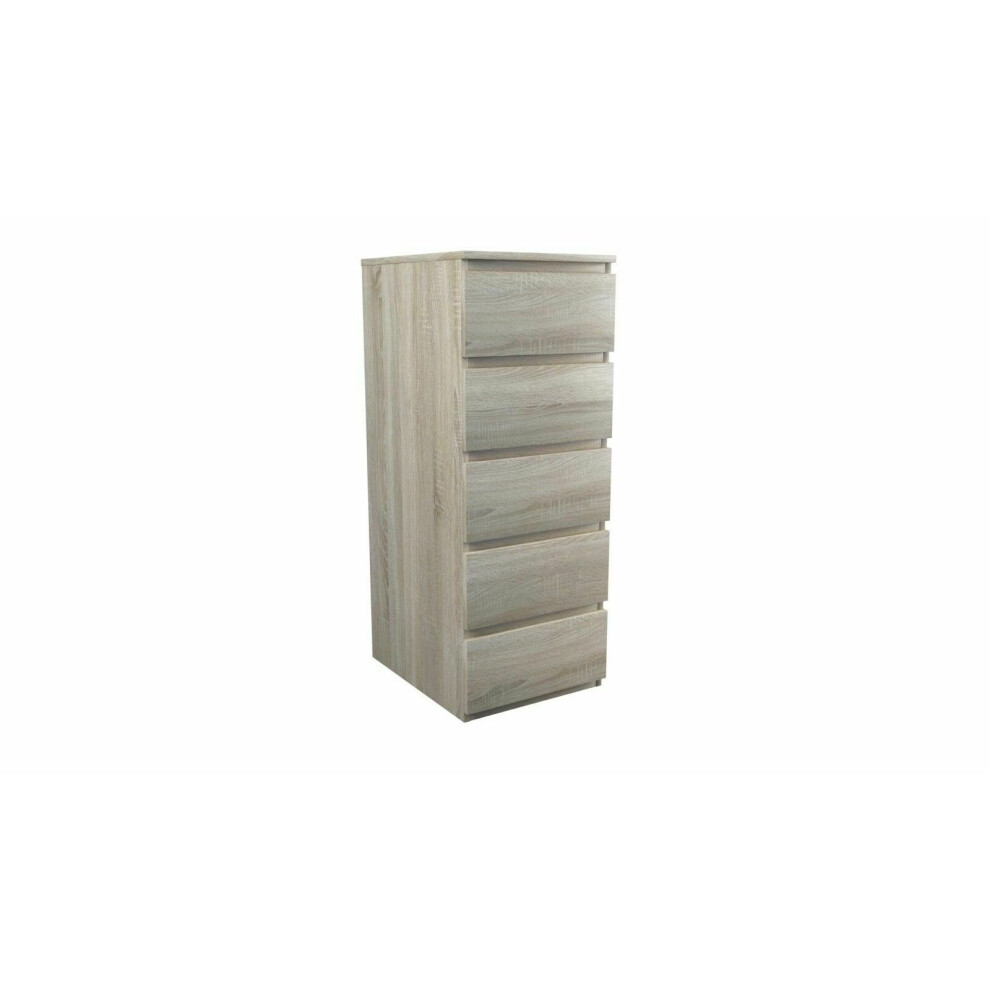 (5 Tall Boy) MODERN - Sonoma Light Oak Chest Of Drawers