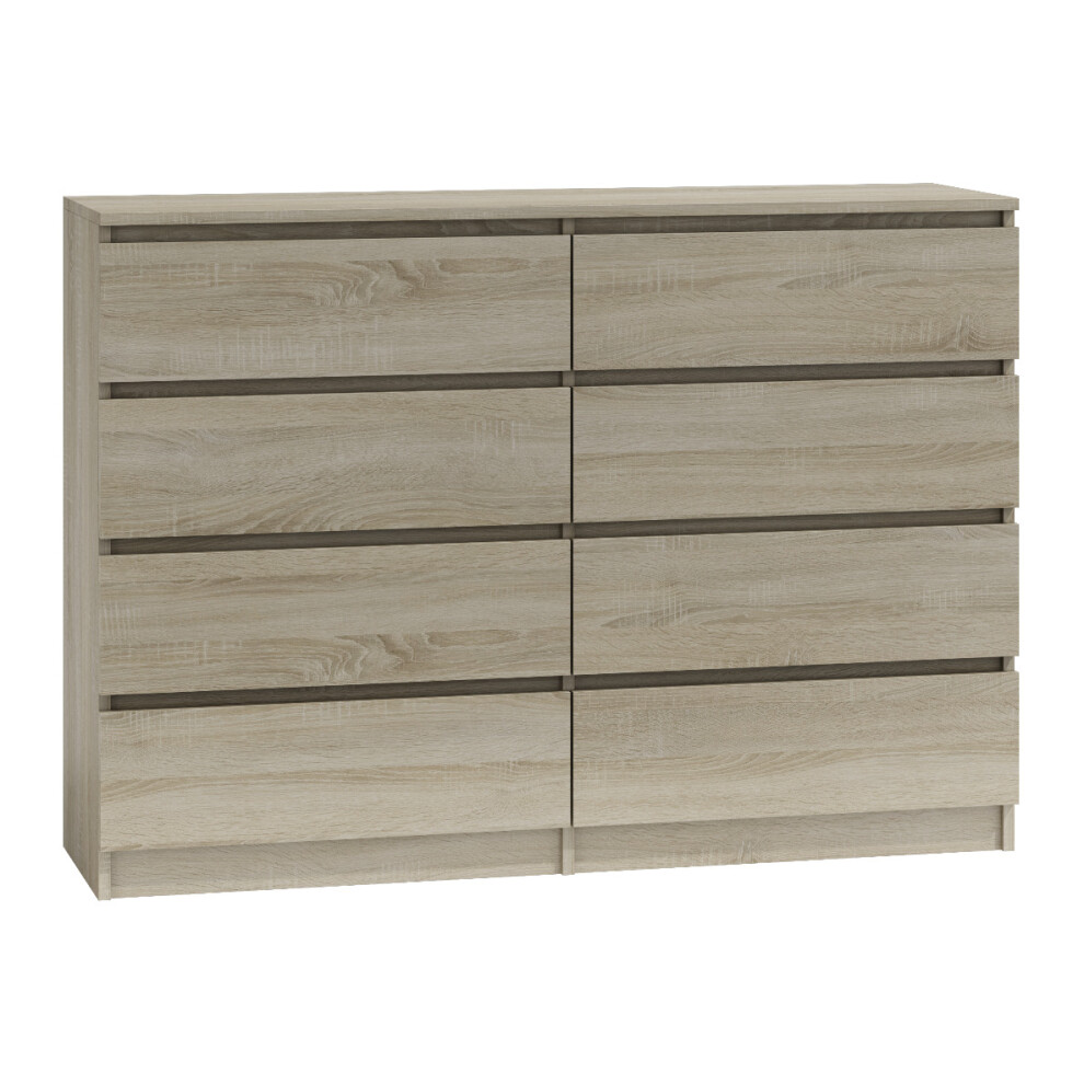 (8 Drawer) MODERN - Sonoma Light Oak Chest Of Drawers