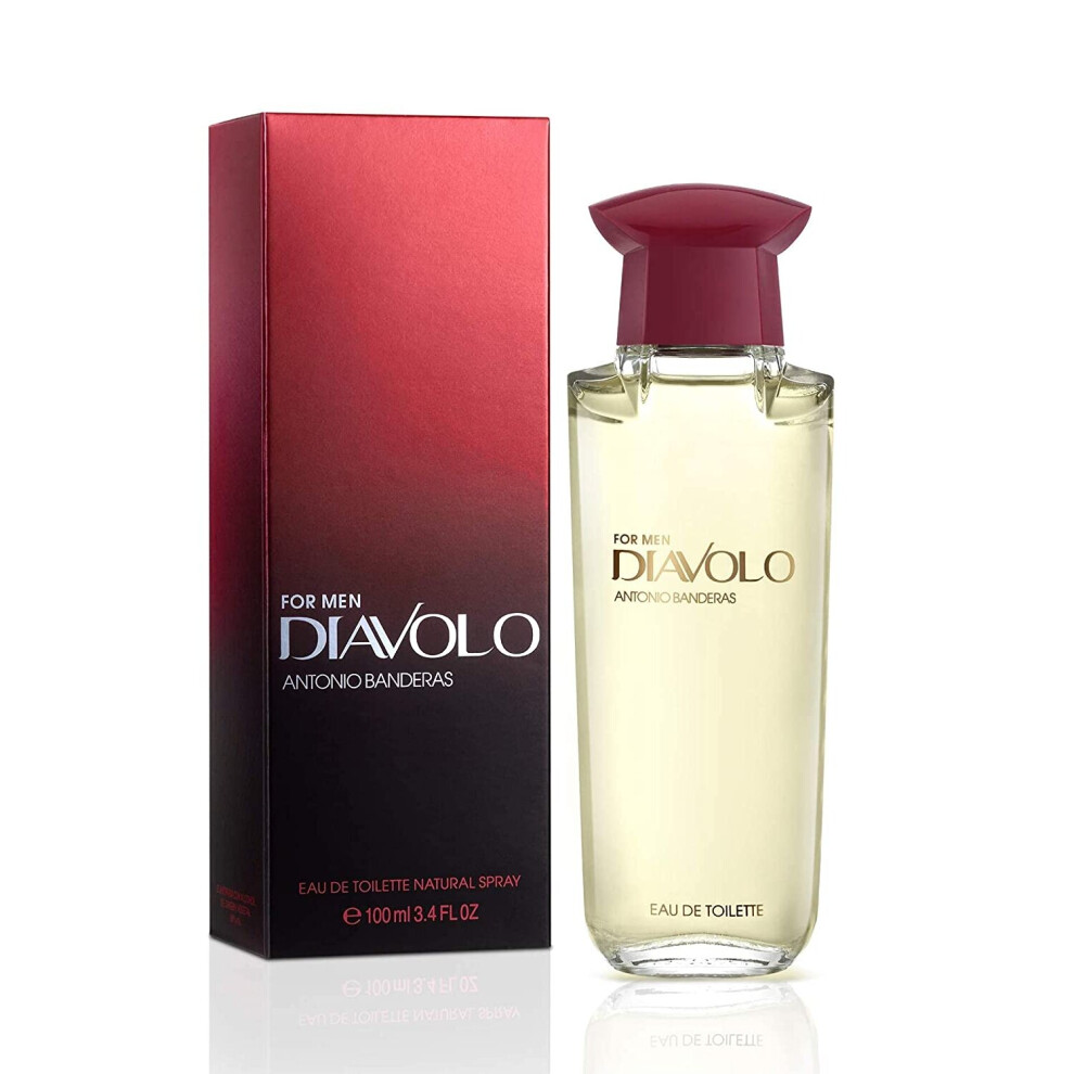 Antonio Banderas Perfumes - Diavolo - Eau de Toilette Spray for Men 3.4 oz