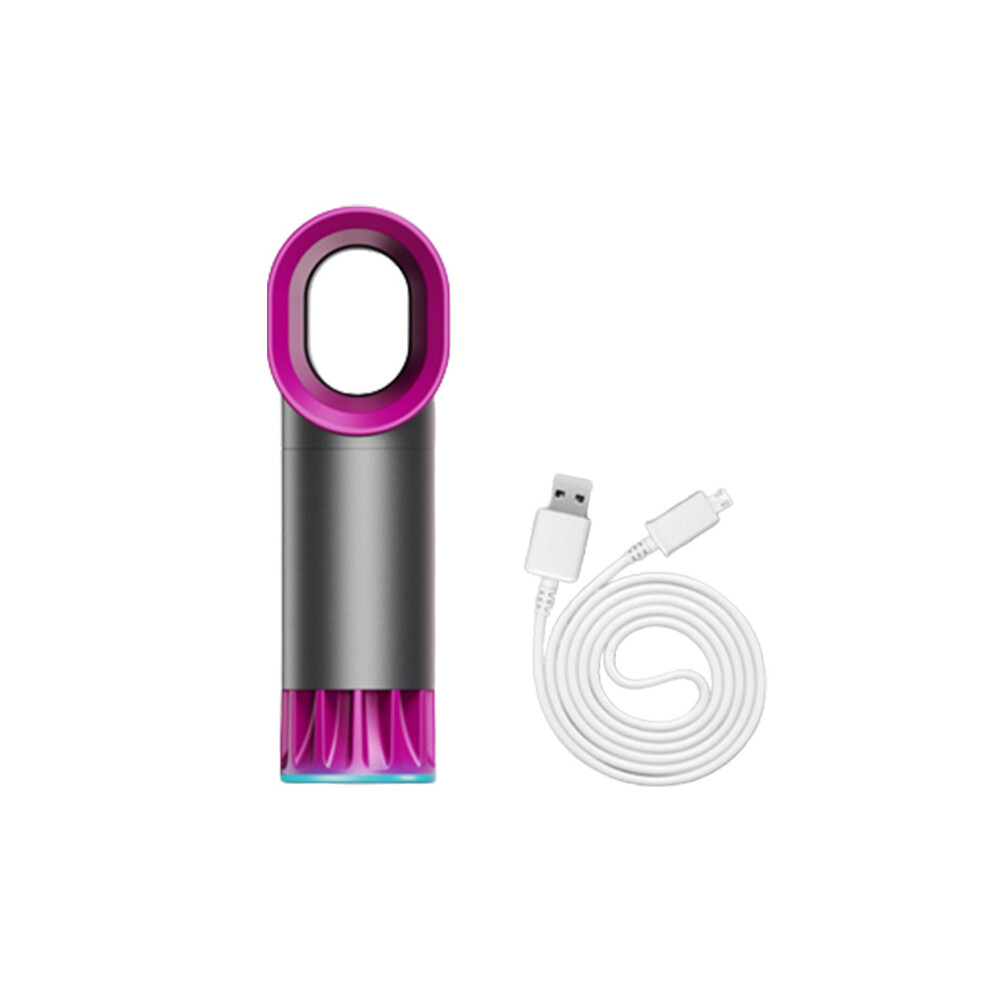 (Gray) Leafless Bladeless Fan Air Cooler Cool Fan Wireless Portable Rechargeable