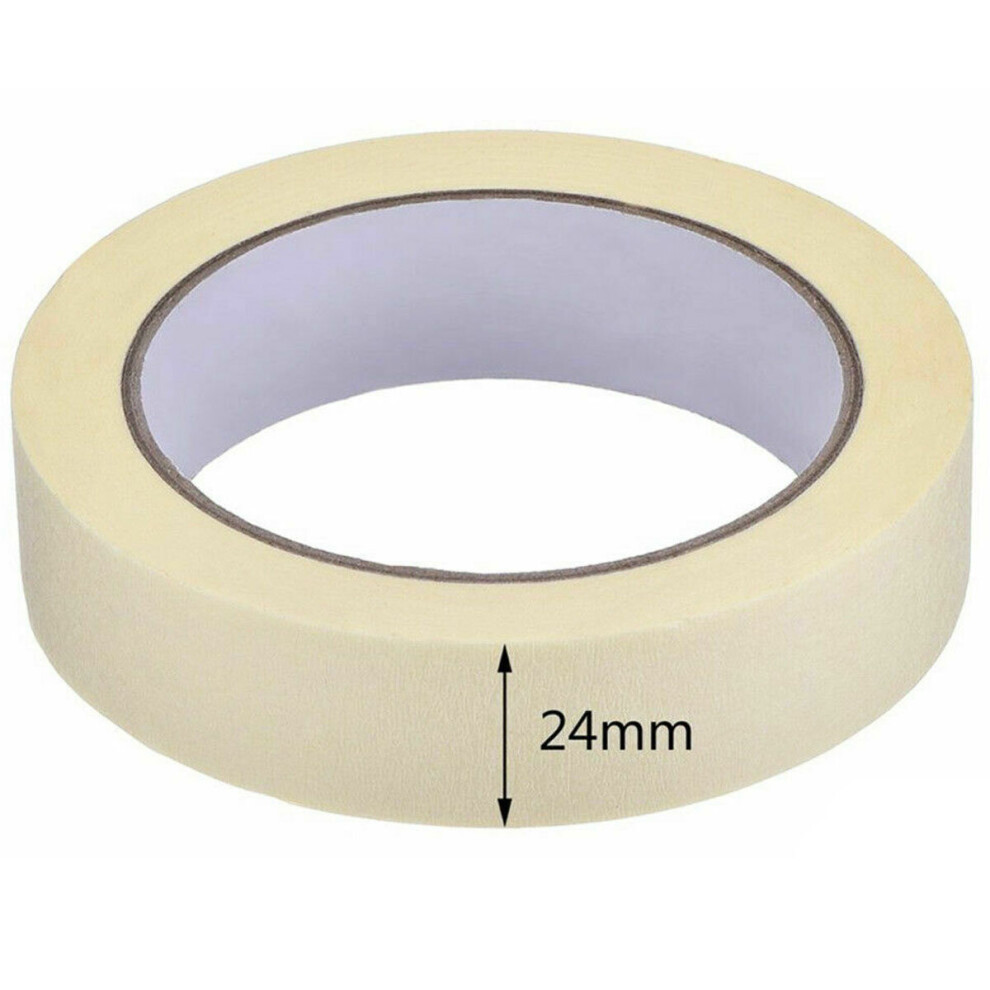 (1 Roll, 24Mm X50m) Low Tack Masking Tape Diy Craft Painting Easy Tear 5059649042433