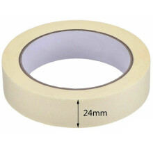 (6 Roll, 24MM x50M) Low Tack Masking Tape DIY Craft Painting Easy Tear