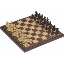 Gioco da tavolo - GOKI - Scacchiera magnetica pieghevole - 28 x 28 x 2 cm - Ideale per interni - 2 giocatori o più