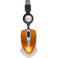 Verbatim Go Mini USB Optical 1000DPI Orange - mice (USB, Office, Wheel 49023
