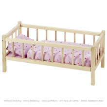 Wooden Dolls Bed