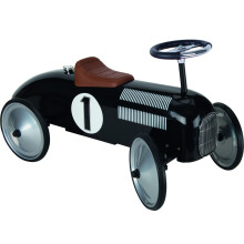 Trotteur Porteur Voiture GOKI Avec Numéro 1 Noir - A partir de 12 mois - Bébé