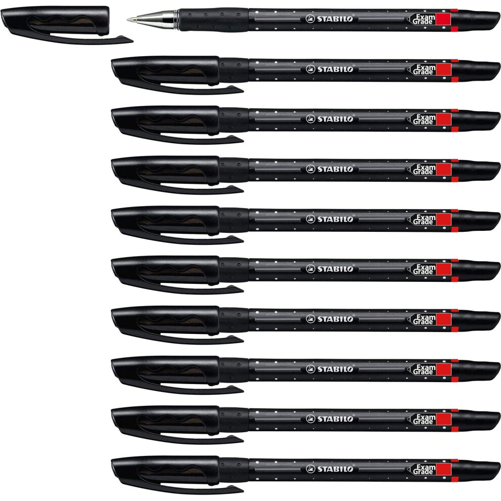 Stabilo Ballpoint - Exam Grade Box Of 10 Black