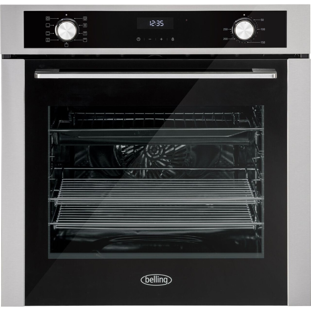 Belling BEL BI603MFC STA Built In Electric Single Oven - Stainless Steel - A Rated