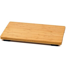 Toaster Oven Cutting Board, HI-BOV900CB, Large Bamboo Butcher Block with Anti-Slip Feet, 19.7x10.8"