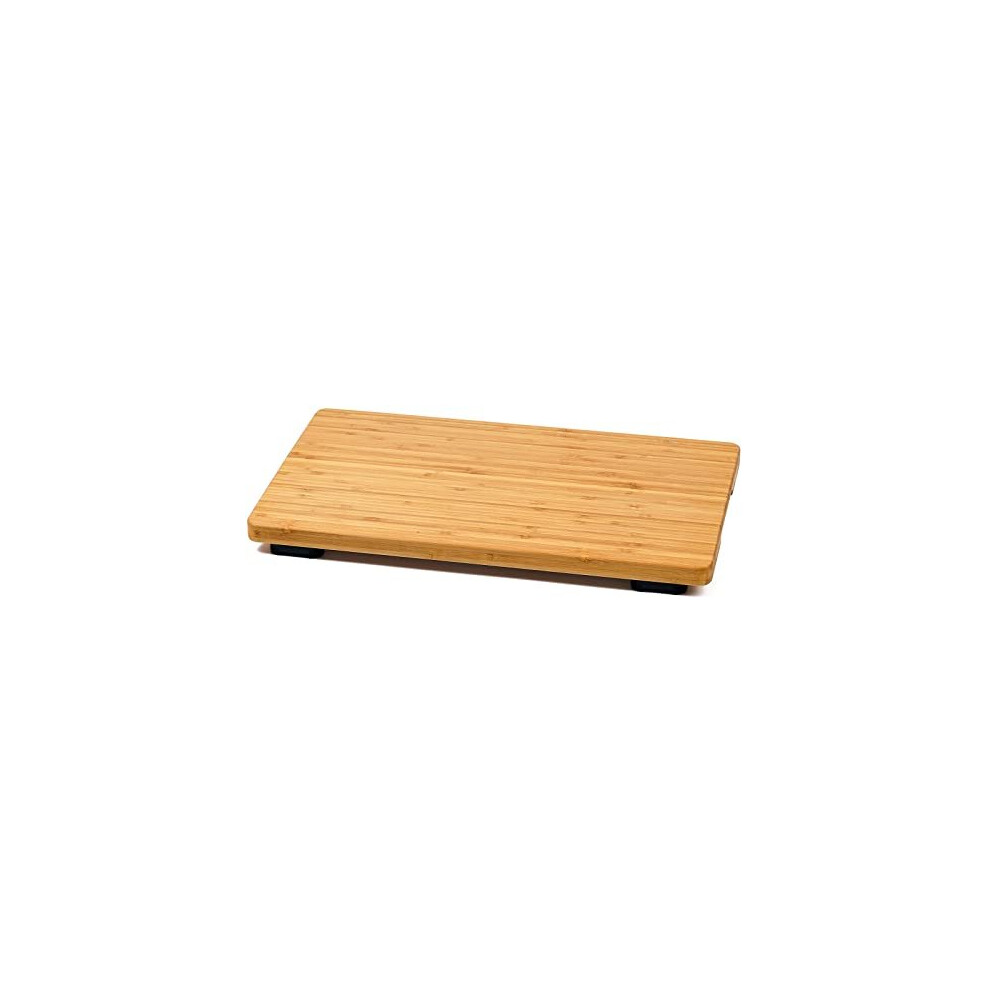 Toaster Oven Cutting Board, HI-BOV900CB, Large Bamboo Butcher Block with Anti-Slip Feet, 19.7x10.8"