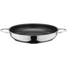 Silit Calabria Serving / Frying Pan Induction 32 cm Stainless Steel Coated Stainless Steel Handle Oven-Proof for Gentle Roasting