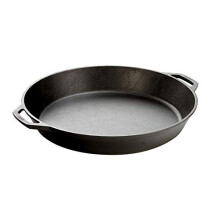 Lodge 43.18 cm / 17 inch Pre-Seasoned Cast Iron Round Skillet / Frying Pan