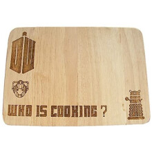 Fastcraft Doctor Who Dalek Tardis Cybermen Inspired Gift Idea Hardwood Wooden Chopping Cutting Cheese Board Place Mat Engraved Wood Kitchen Cook