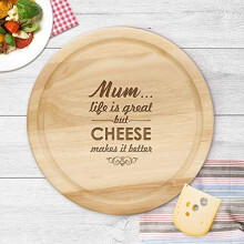 Personalised Cheese Board Chopping Board Custom Gift for Wedding Anniversary Housewarming Father Mothers Day Hand Finished in UK