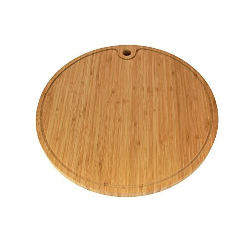 Bamboo Round Cutting Board 15"" Diameter x 0.75"" Thickness - 1 Piece 1