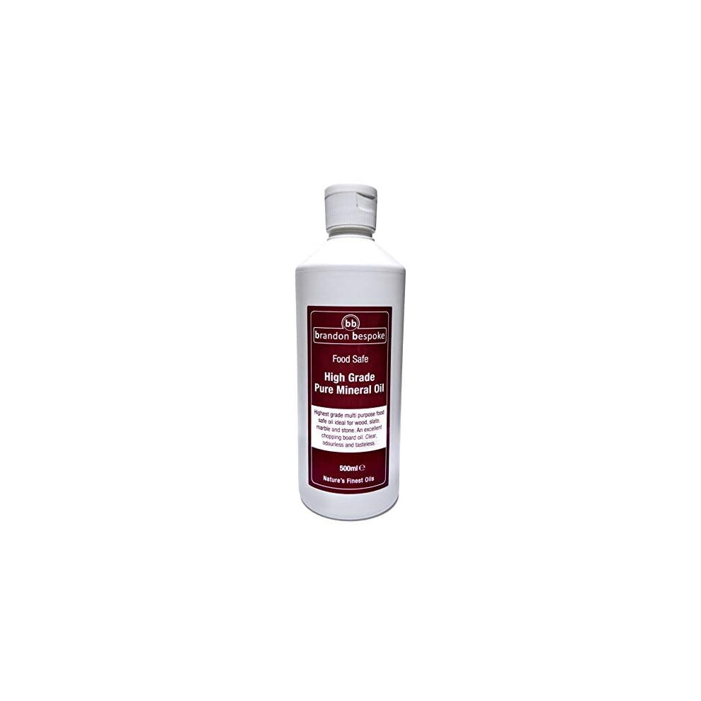 Pure Mineral Oil - Chopping Board Oil - Cutting Board, Worktop, Wood - Slate - Stone - 500ml (Food Safe)