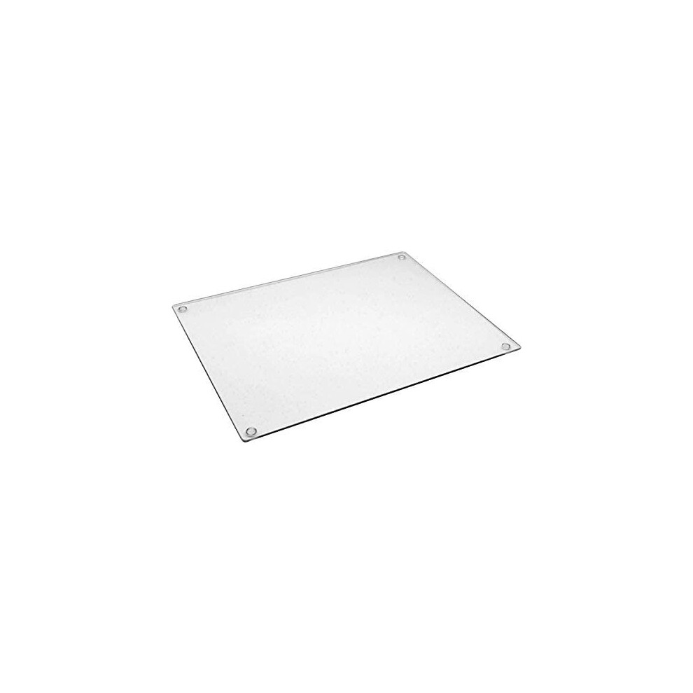 40x60cm Extra Large Completely Clear & Flat Float Glass Worktop Saver Chopping Board for Your Kitchen