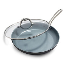 GreenPan CW0004157 Lima Healthy PFAS Free Nonstick/Aluminum/Stainless Steel Ceramic, Gray