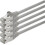 2m - grey 5 - pieces - 1aTTack.de CAT.5 e FTP Netzwerkkabel SET | Ethernet | Lan | Internet Kabel | DSL | RJ45-Stecker | Patch... 1
