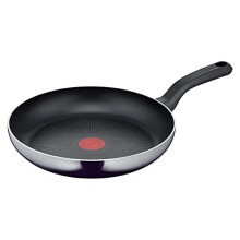 Tefal D52606 Resist Frying Pan 28 cm | Safe Titanium Non-Stick Coating | Thermal Signal Temperature Indicator | Made in France | Easy to Cle