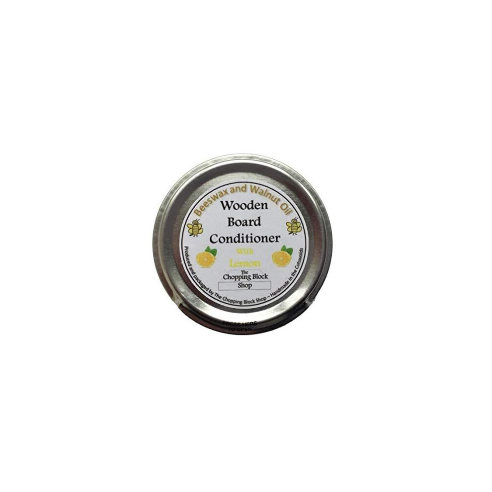 The Chopping Block Shop Lemon Wooden Board Conditoner - Beeswax And Walnut Oil (50G Tin) 638170106507