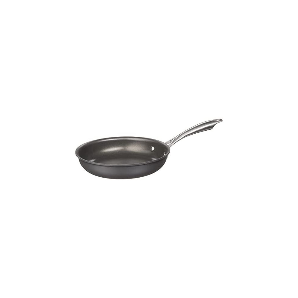 Cuisinart DSA22-20 Anodized Nonstick 8-Inch, Black/Stainless Steel Dishwasher-Safe-Hard, Open Skillet