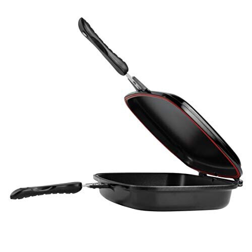 SQ Professional Durane Die-Cast Magic Pan 32cm Double Sided Multifunction Pan (Black) 2