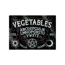 Grindstore Vegetables Ouija Glass Rectangular Chopping Board