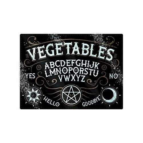 Grindstore Vegetables Ouija Glass Rectangular Chopping Board