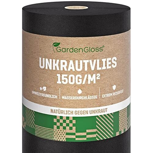Telo Pacciamatura GardenGloss 50 M² - Nero, Anti Erbacce, Resistente UV, 50 G/m²