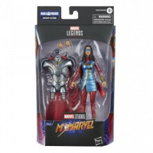 Figura de acción Marvel Legends de 6 pulgadas de Ms. Marvel de Disney Plus, incluye 2 accesorios y 1 parte de Build-A-Figure