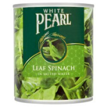 White Pearl Leaf Spinach in Salted Water 765g  (Pack of 12)