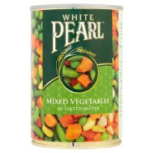 White Pearl Mixed Vegetables in Salted Water 400g  (Pack of 12)