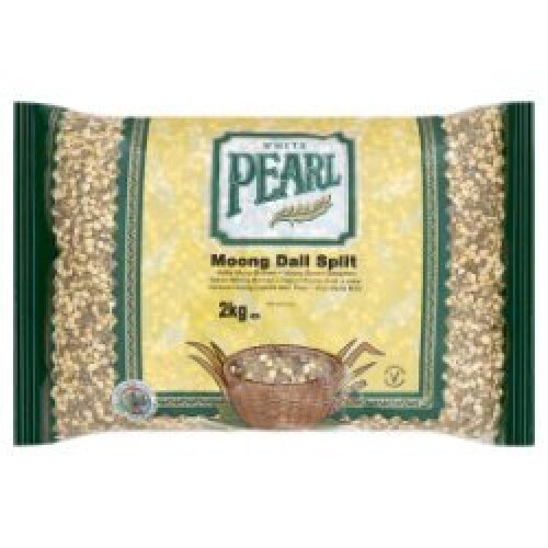 White Pearl Moong Dall Split 2kg (Pack of 1)