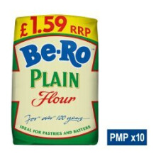 Be-Ro Plain Flour 1.1kg (Pack of 10)
