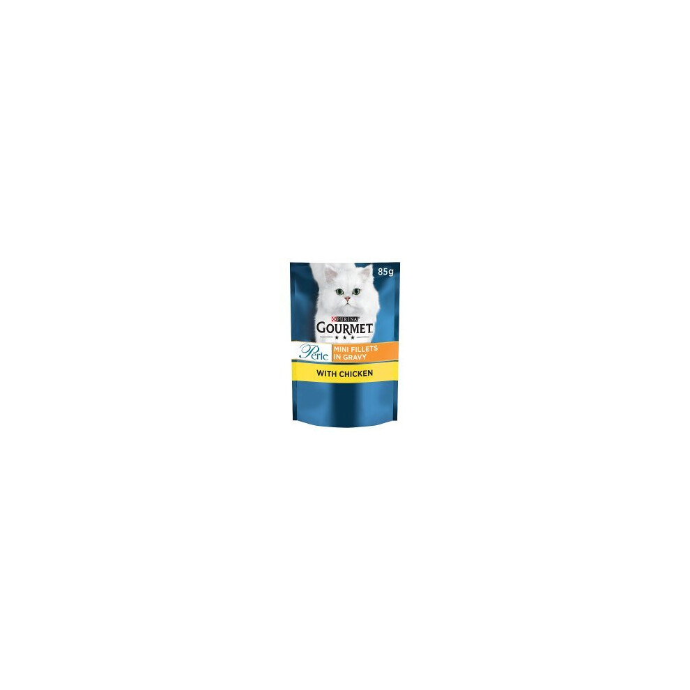Purina Gourmet Perle Mini Fillets In Gravy With Chicken 85G (Pack Of 26)