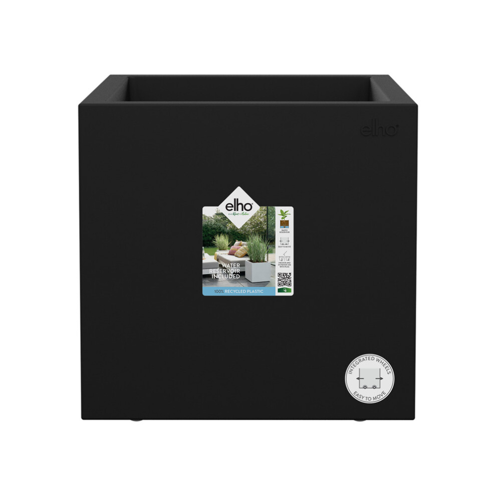 Vivo Next Square 30CM Living Black Planter