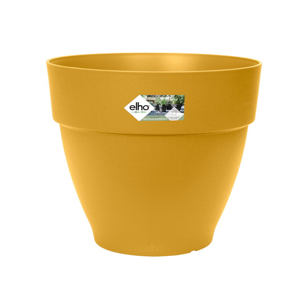 Elho Group Vibia Campana Round 20Cm Honey Flower Pot Yellow