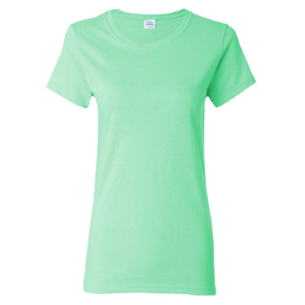 Gildan (2Xl, Mint ) Ladies/Womens Heavy Cotton Missy Fit Short Sleeve T-Shirt Green