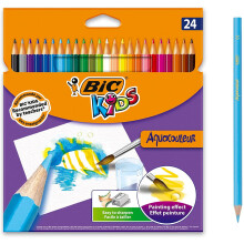 BIC Kids Aquacouleur Colouring Pencils 24 Pack