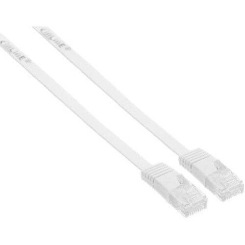 InLine Patch Cable Flat UTP Cat.6 15 m White 1 x Patchkabel