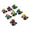 8pcs Super Mario Kart Pull Back Car Princess Luigi Bowser Σχήμα Παιδικά παιχνίδια 3