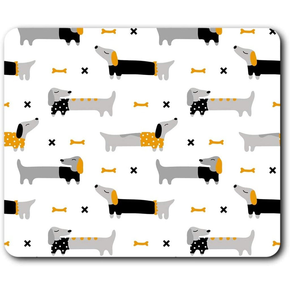 Dachshund Sausage Dog Drawings Mouse Mat Pad Computer Pc Laptop Gaming Office Home Desk Accessory Gadget 21806 7625999324581