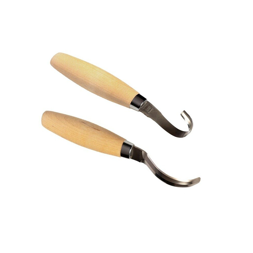 Mora 162 + 163 wood carving twin pack Stainless Steel - spoon bowl carving