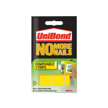 Unibond No More Nails Removable Pads 19mm x 40mm (Pack of 10) UNI781739