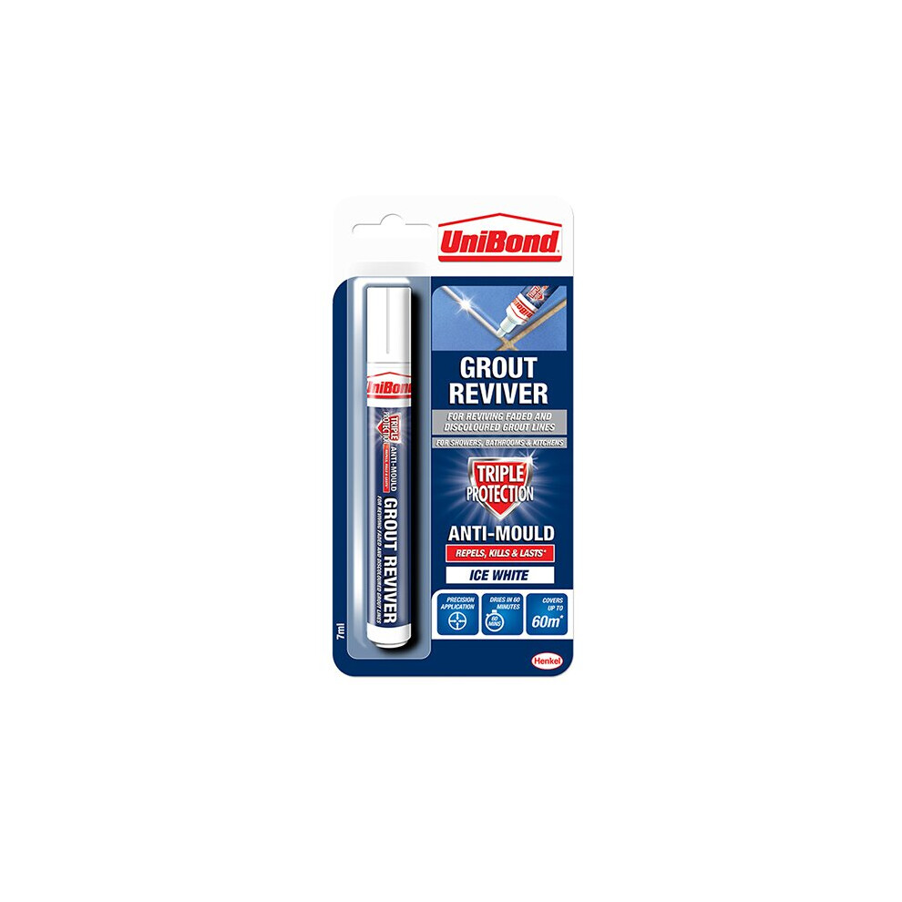 Unibond Anti-Mould Grout Reviver Pen 7ml