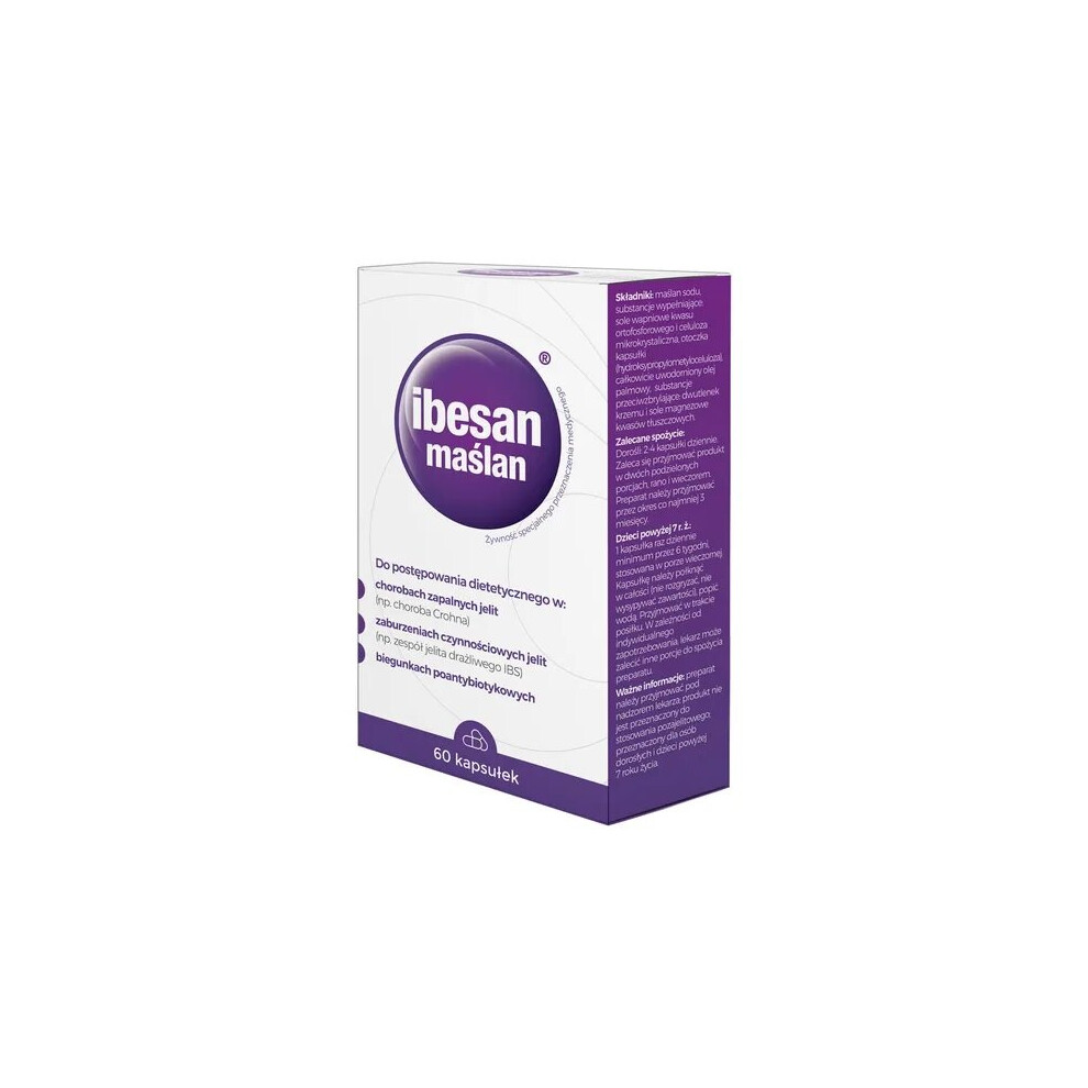 Natur Produkt Zdrovit Ibesan Maslan, 60 Capsules Bloating Quick Relief Painful Ibs Syndrome