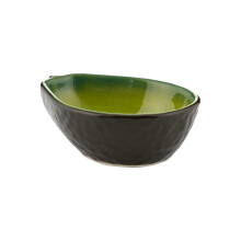 Typhoon World Foods Avocado Design Food Serving Cereal Salad Oval Green Bowl